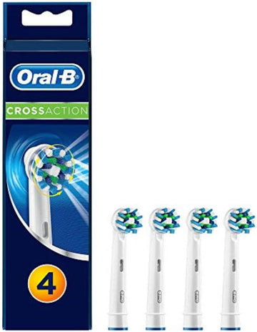 4 Pack Oral-B CrossAction Electric Toothbrush Heads