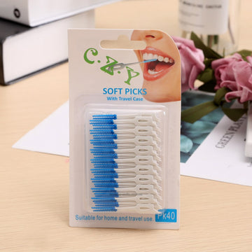 C.Z.Y Soft Picks with Travel Case - 40 Pack
