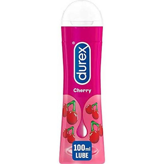 Durex Lube Cherry Flavored Lubricant Gel for Men & Women - 100ml | Water based lube | Compatible with condoms Durex