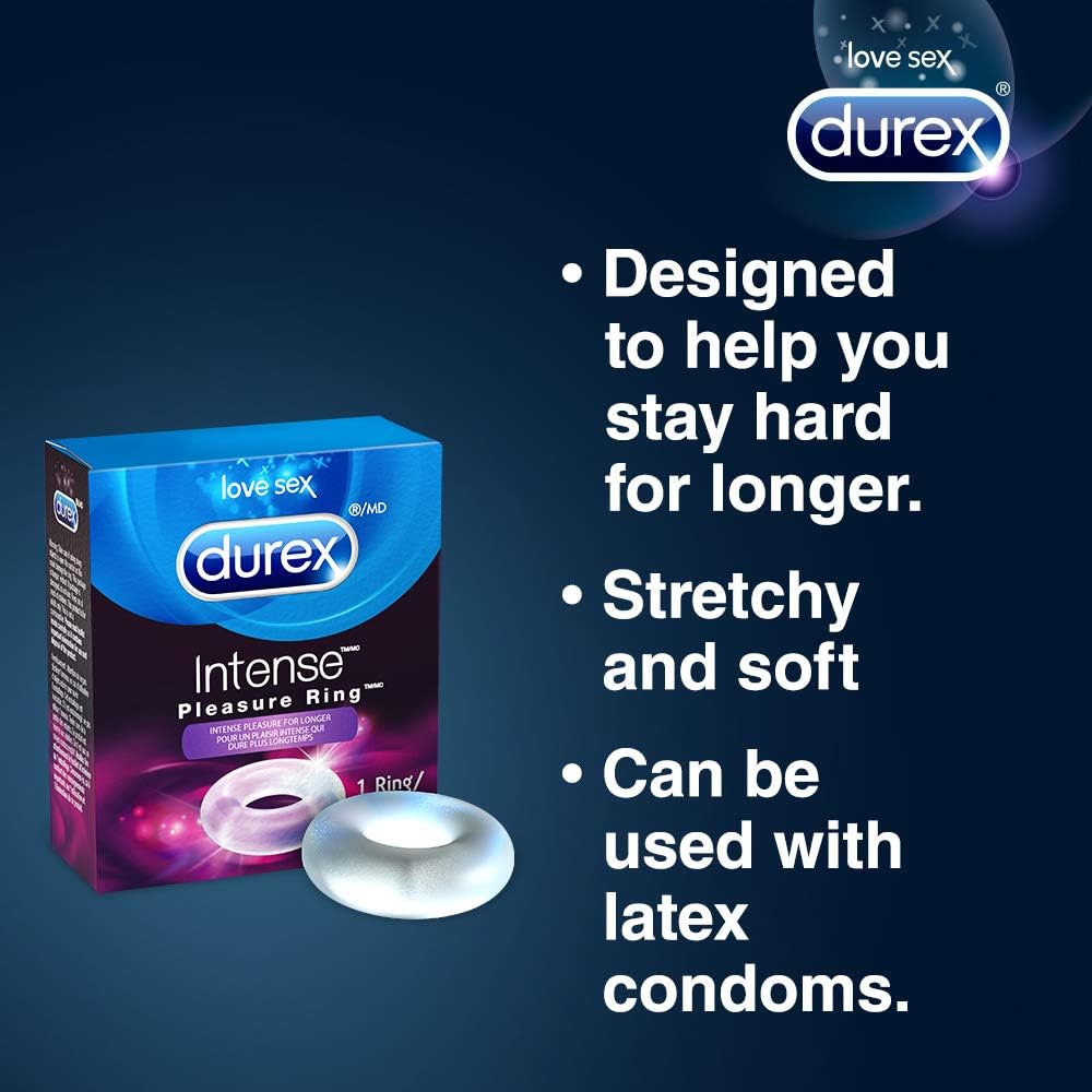 Durex Pleasure Ring, Intense Pleasure, Stay hard for longer