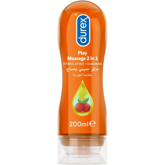 Durex Play Massage 2 in 1 Lubricant, Stimulating, Guarana- 200ml Durex