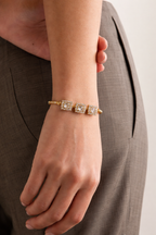 Luxury Gold Crystal Bracelet | Stylish Jewelry Pakistan | Gift for Her