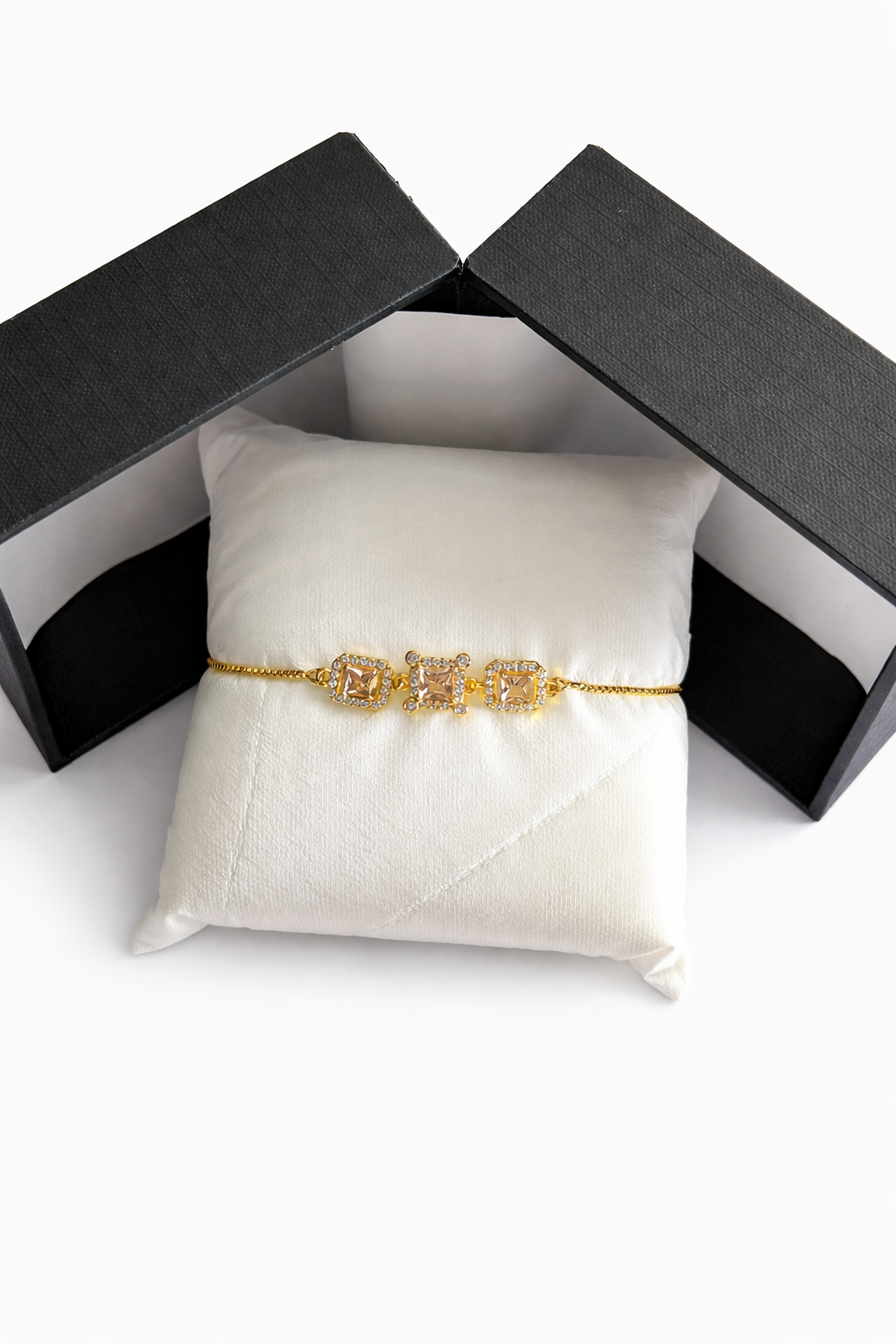 Luxury Gold Crystal Bracelet | Stylish Jewelry Pakistan | Gift for Her