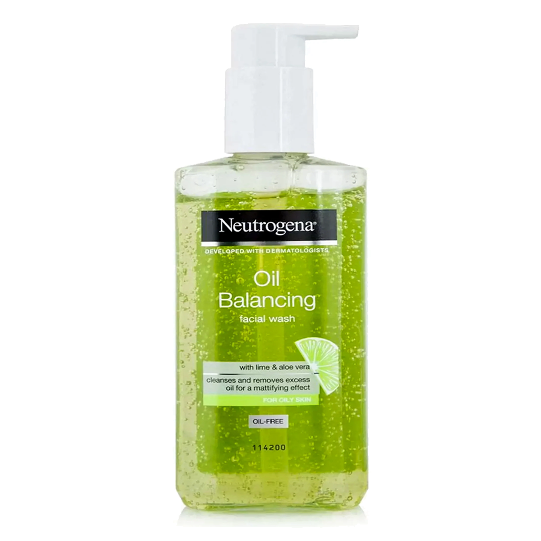 Neutrogena Oil Balancing Facial Wash With Lime & Aloe Vera, 200ml Neutrogena