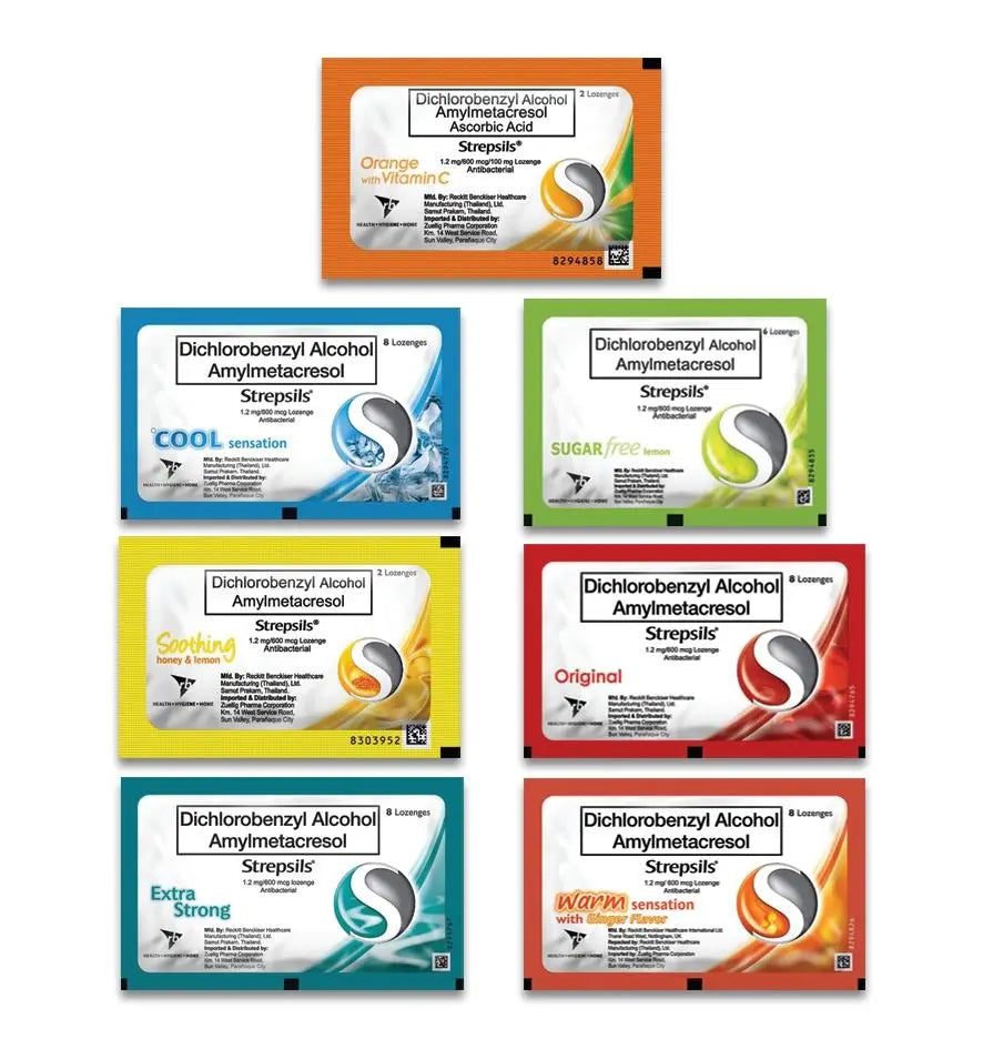 Strepsils Original, Imported (16/24 Tablets) - 5 Flavors Strepsils