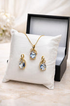 Gold Plated Crystal Jewelry Set
