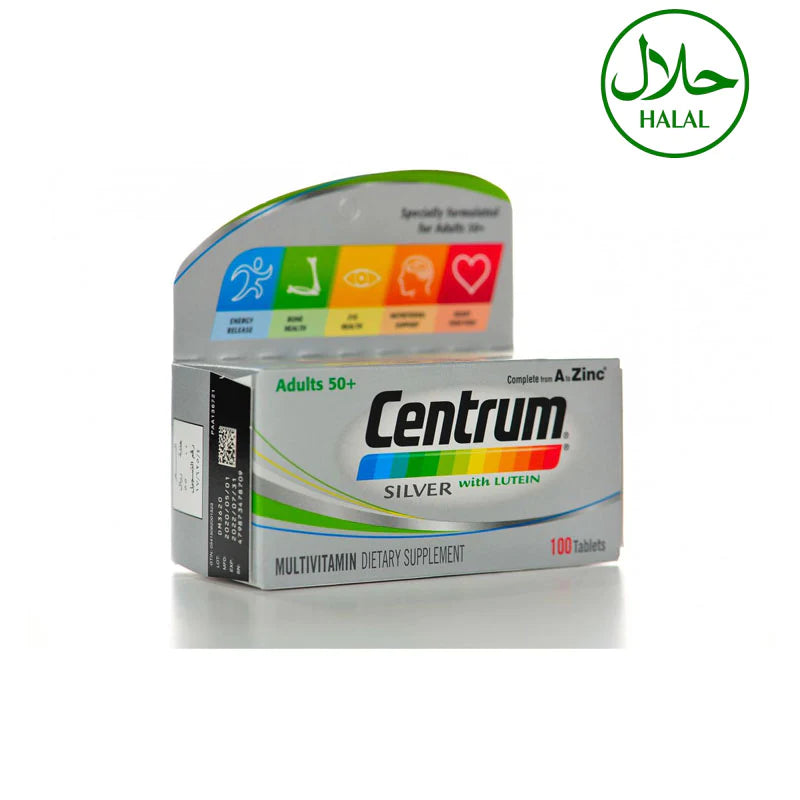 Centrum Adults Silver 50+ Lutein 100 Tabs (Halal) Centrum