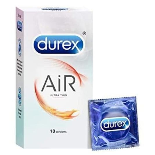 Durex Air Condoms for Men - 10 Count | Suitable for use with lubes Durex