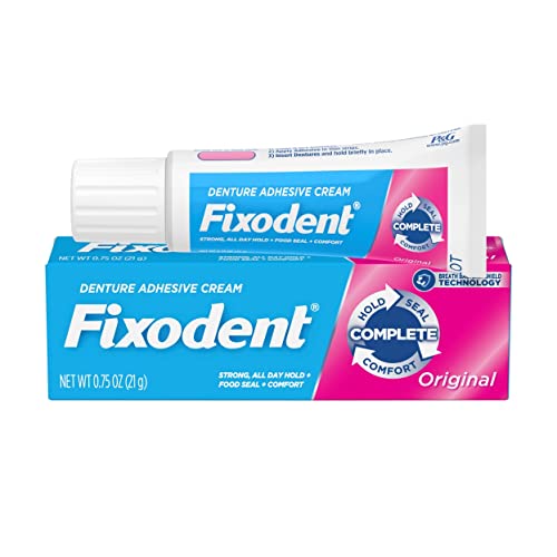 Fixodent Complete Original Denture Adhesive Cream, 0.75 oz Fixodent