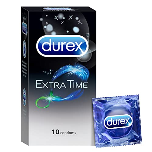 Durex Extra Time Condoms for Men - 10 Count Durex