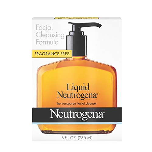 Neutrogena Liquid Fragrance-Free Gentle Facial Cleanser with Glycerin, Hypoallergenic & Oil-Free Mild Face Wash Unscented, 8 Fl Oz | 236ml Neutrogena