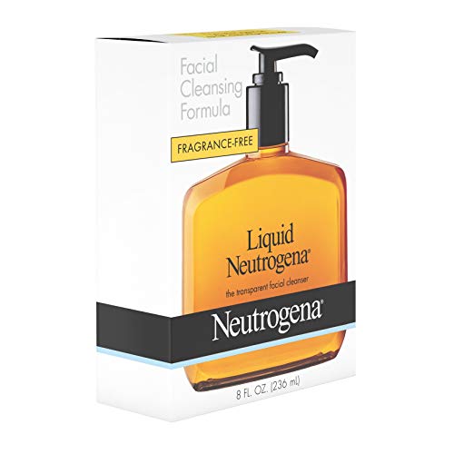 Neutrogena Liquid Fragrance-Free Gentle Facial Cleanser with Glycerin, Hypoallergenic & Oil-Free Mild Face Wash Unscented, 8 Fl Oz | 236ml Neutrogena