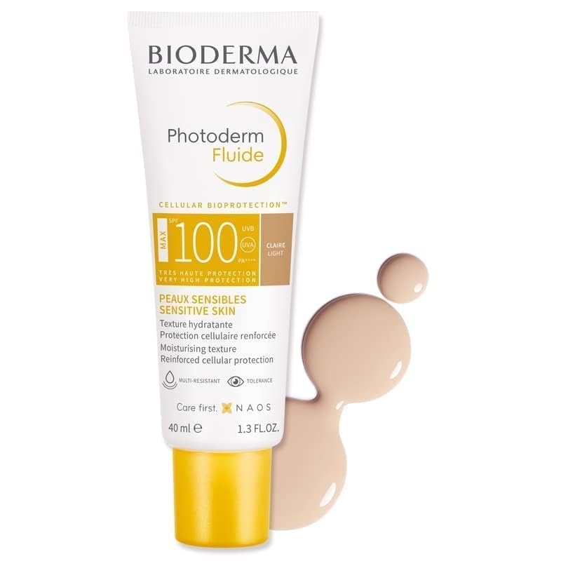 Bioderma Photoderm Fluide MAX SPF100 Natural Invisible, The maximum sensory protection Extreme conditions Sensitive skin - 40ml Bioderma