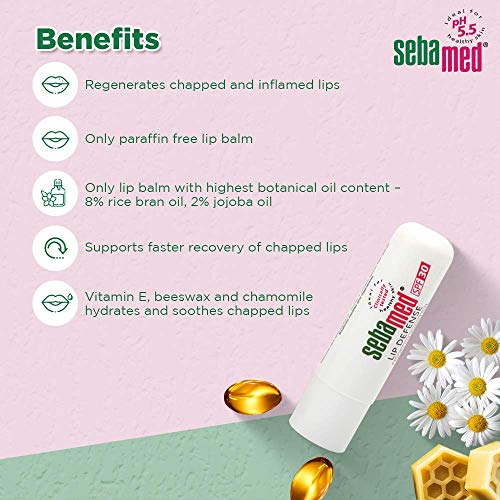 Sebamed Lip Defense Stick SPF 30 For Dry & Chapped Lips SEBAMED