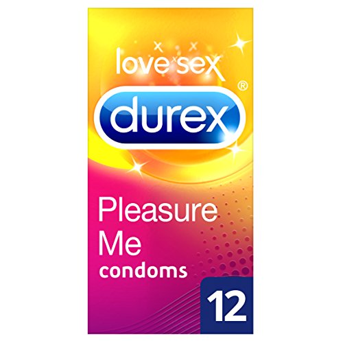 Durex Pleasure Me Ribbed and Dotted Condoms (Pack of 12 - UK Imported) Durex