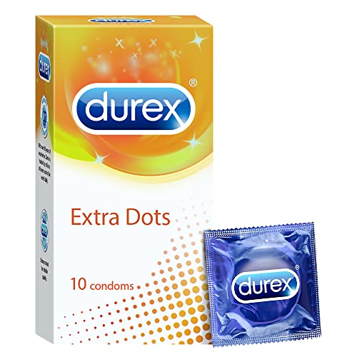 Durex Extra Dotted Condoms for Men - 10 Count Durex