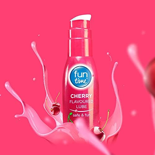 Fun Time Flavoured Lubricant, Alcohol Free, Water Based, Clear, 75 ml Fun time